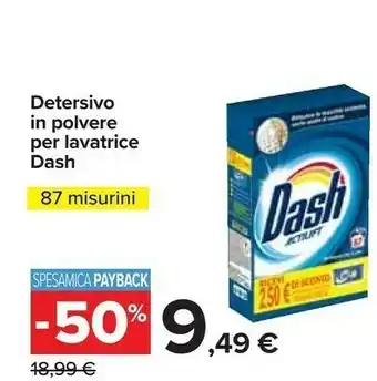 Carrefour Dash Detersivo in polvere offerta