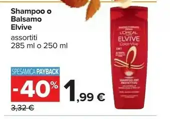 Carrefour L'Oreal Shampoo offerta