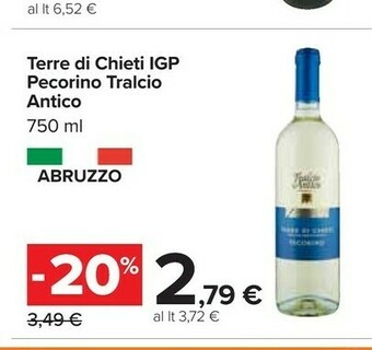 Carrefour Tralcio antico Montepulciano d'Abruzzo offerta