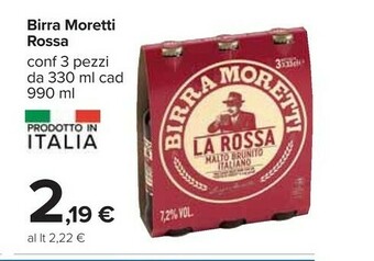 Carrefour Moretti Birra offerta