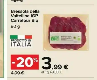 Carrefour Valtellina Bresaola offerta