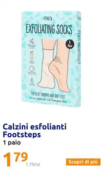 Action Calzini esfolianti Footsteps 1 paio offerta