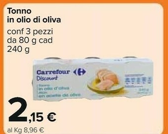 Carrefour Tonno offerta