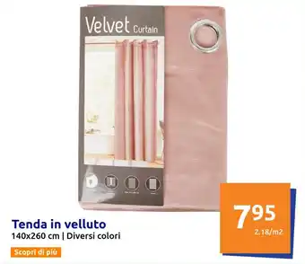 Action Tenda in velluto 140x260 cm | Diversi colori offerta