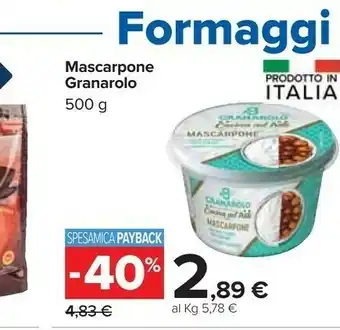 Carrefour Granarolo Mascarpone offerta