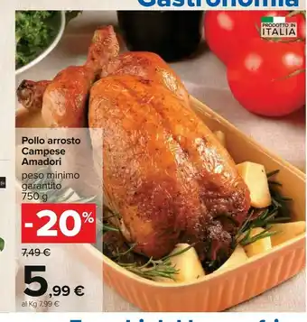 Carrefour Amadori Pollo offerta