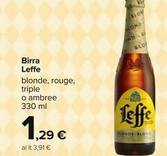 Carrefour Leffe Blonde 330 G(ml) offerta
