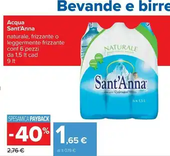 Carrefour Sant'anna Acqua Sant'Anna offerta