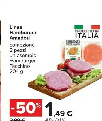 Carrefour Amadori Hamburger offerta