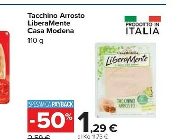 Carrefour Casa Modena Prosciutto cotto offerta