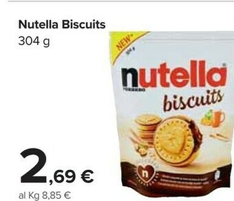 Carrefour Ferrero Nutella Biscuits 304 G(ml) offerta