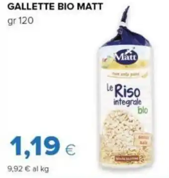 Oasi GALLETTE BIO MATT gr 120 offerta