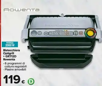 Carrefour Rowenta Bistecchiera elettrica offerta