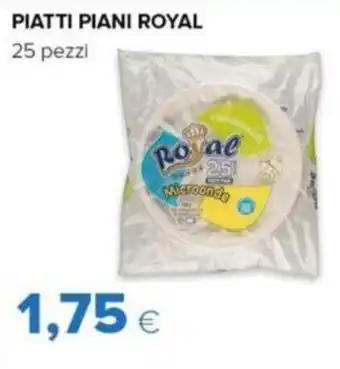 Oasi PIATTI PIANI ROYAL 25 pezzi offerta
