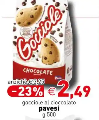 Crai gocciole al cioccolato pavesi g 500 offerta