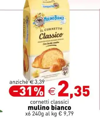 Crai cornetti classici mulino bianco x6 240g offerta