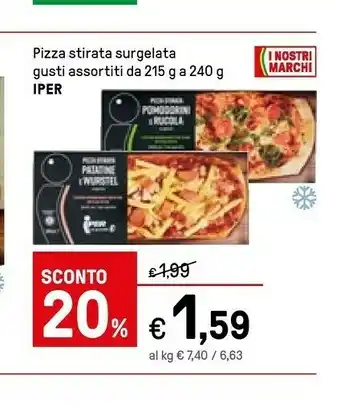 Iper La Grande Pizza surgelata offerta