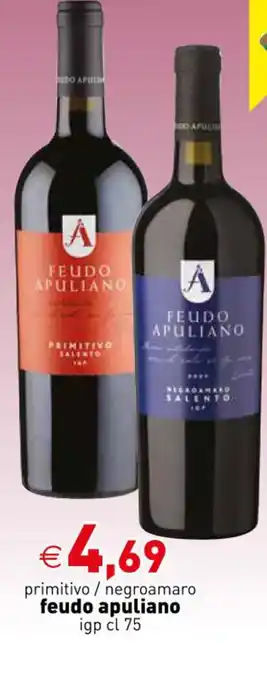 Crai primitivo / negroamaro feudo apuliano igp cl 75 offerta