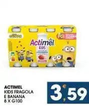 SeBón Supermercati ACTIMEL KIDS FRAGOLA E BANANA offerta