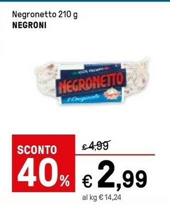 Iper La Grande Negroni Salame offerta