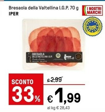 Iper La Grande Valtellina Bresaola offerta