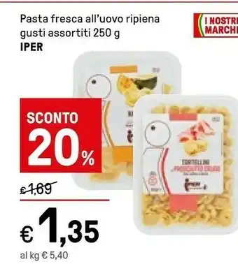 Iper La Grande Pasta ripiena offerta
