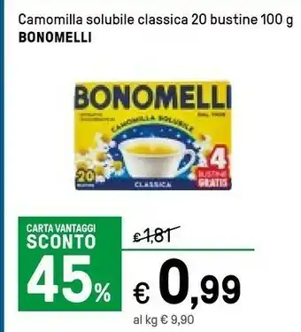 Iper La Grande Bonomelli Tisane offerta