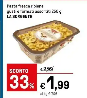 Iper La Grande La sorgente Pasta ripiena offerta