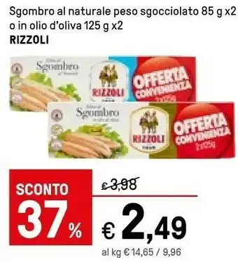 Iper La Grande Rizzoli Filetti di sgombro offerta