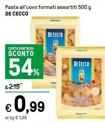 Iper La Grande De Cecco Pasta di semola offerta