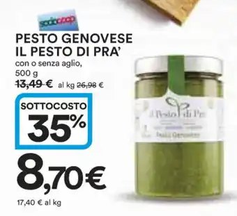 Ipercoop PESTO GENOVESE IL PESTO DI PRA' 500 g offerta