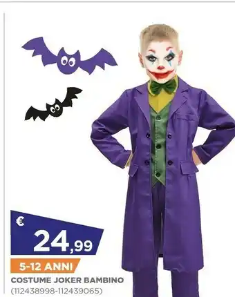 Toys Center Costume Joker Bambino 5-12 Anni offerta