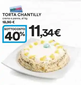 Ipercoop TORTA CHANTILLY crema e panna offerta