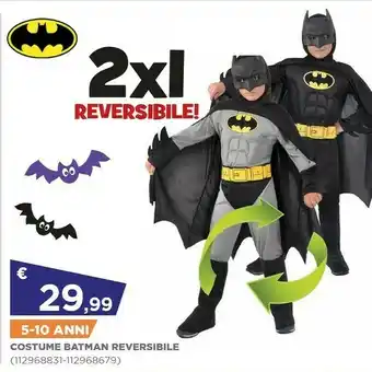Costume Batman Reversibile 5-10 Anni