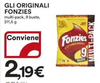 Ipercoop GLI ORIGINALI FONZIES multi-pack, 9 buste, 211,5 g offerta
