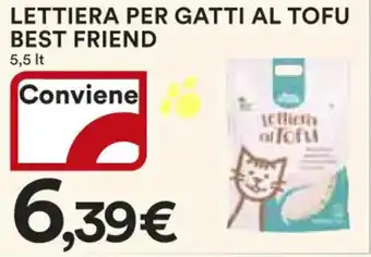 LETTIERA PER GATTI AL TOFU BEST FRIEND 5,5 lt