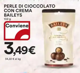 Ipercoop PERLE DI CIOCCOLATO CON CREMA BAILEYS 102 g offerta
