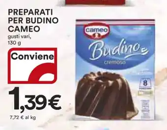 Ipercoop PREPARATI PER BUDINO CAMEO gusti vari, 130 g offerta
