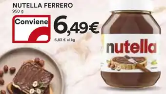 Ipercoop NUTELLA FERRERO 950 g offerta