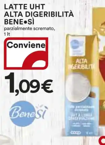 Ipercoop LATTE UHT ALTA DIGERIBILITÀ BENE SÌ 1 lt offerta
