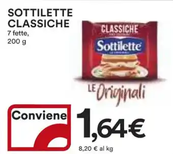 Ipercoop SOTTILETTE CLASSICHE 7 fette, 200 g offerta