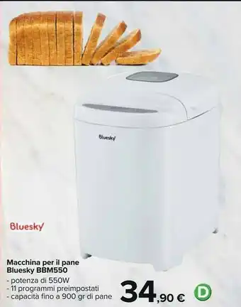 Carrefour Bluesky Macchina per il pane offerta