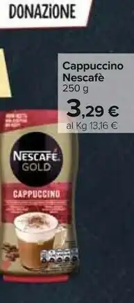 Carrefour Nestlè Nestle Nescafé Cappuccino offerta