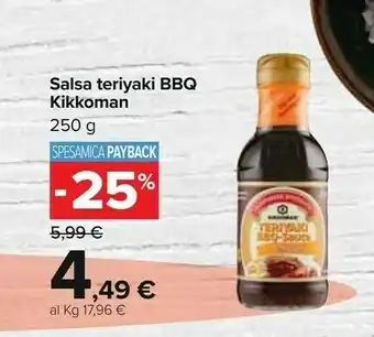 Carrefour Kikkoman Salsa Teriyaki Bbq offerta