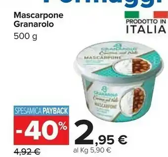Carrefour Granarolo Granarolo - Mascarpone Cremoso 500 g(ml) offerta