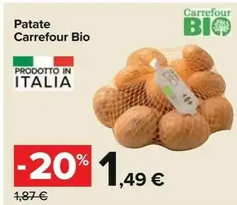 Carrefour Carrefour Bio Patate offerta