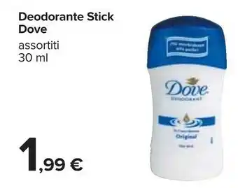 Carrefour Dove Deodorante Stick offerta