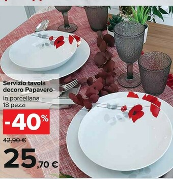 Carrefour Servizio piatti offerta