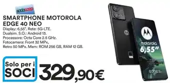 Ipercoop SMARTPHONE MOTOROLA EDGE 40 NEO offerta
