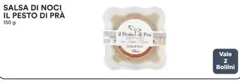 Ipercoop SALSA DI NOCI IL PESTO DI PRÀ 150 g offerta